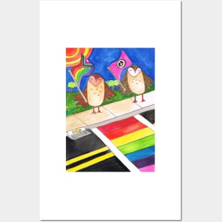 Pride Owls Posters and Art